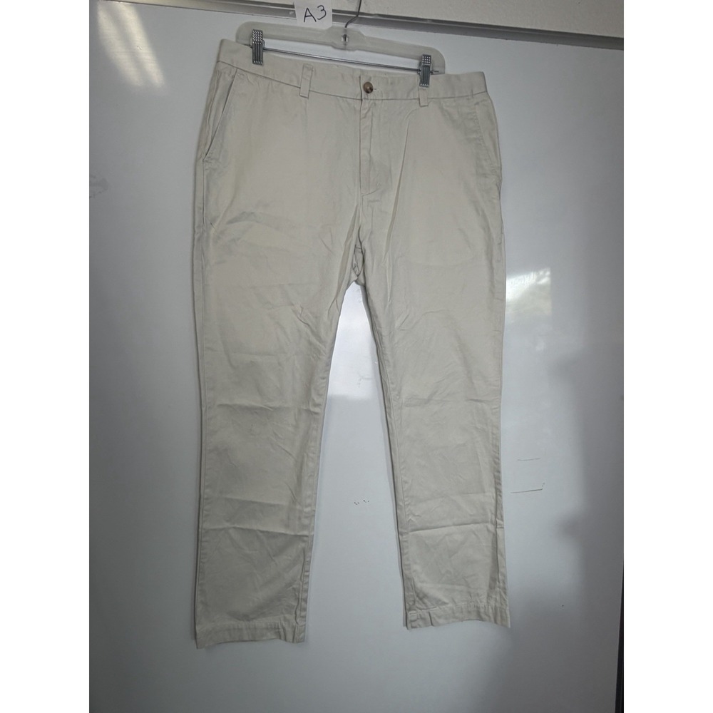 Men's Vineyard Vines by Shep & Lan - Cream Club Pants Size 36 32L